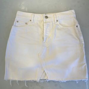 ASOS White Denim Mini Skirt | US Size 2
